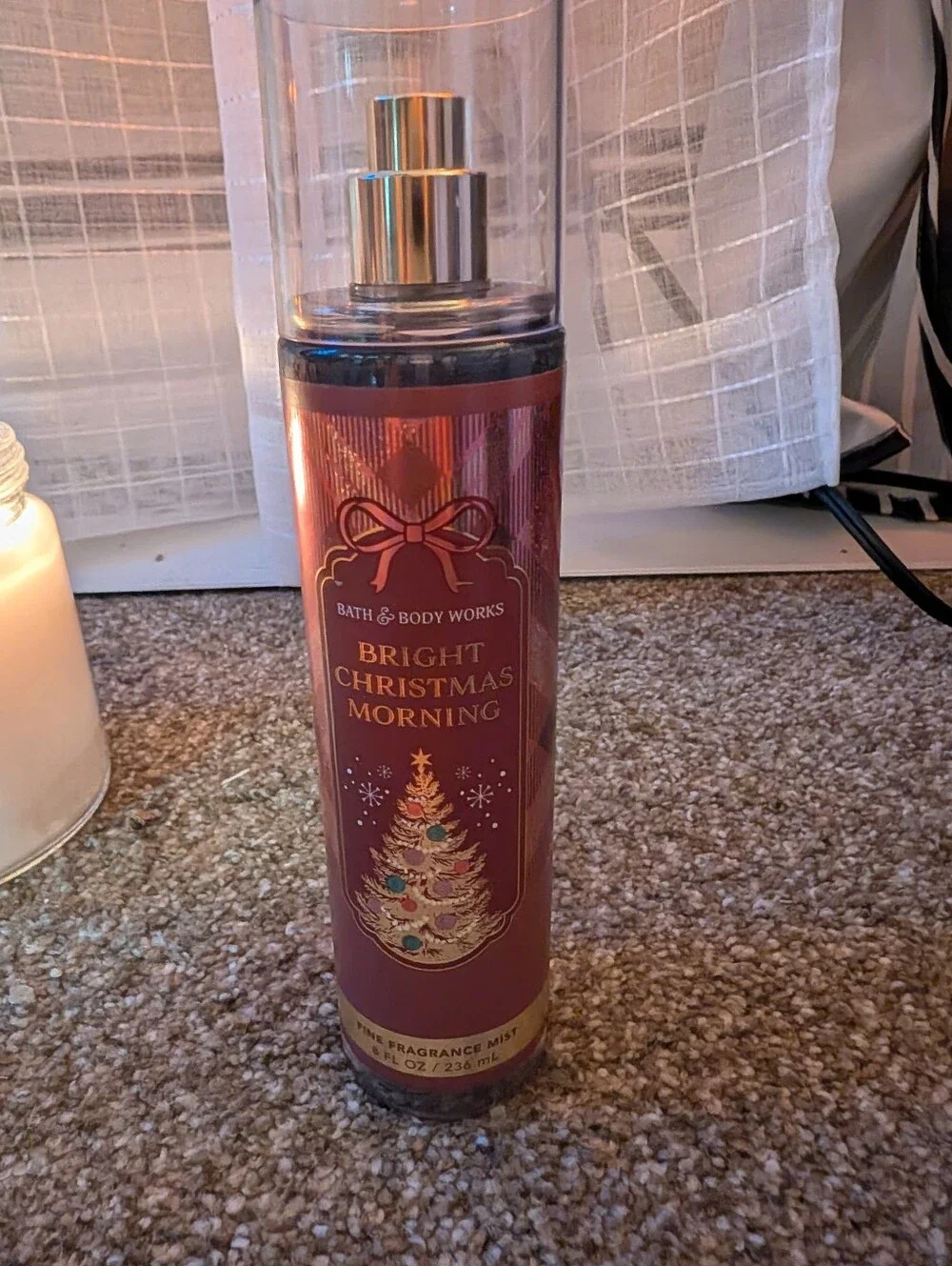Bath & Body Works Bright Christmas Morning Fragrance Mist - red and gold